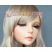 (JIAO)Crossdress Sweet Girl Resin Half Head Female Cartoon Character Kigurumi Mask With BJD Eyes Cosplay Anime Role Lolita Doll Mask